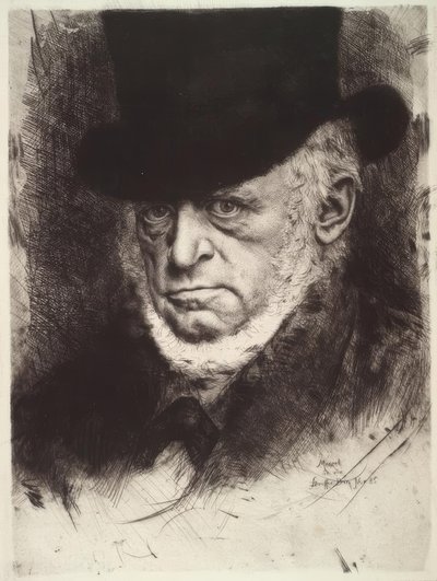 Adolph von Menzel / K.Stauffer-Bern af Karl Stauffer-Bern