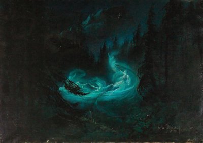 Eventyrdansen, 1895. af Karl Wilhelm Diefenbach