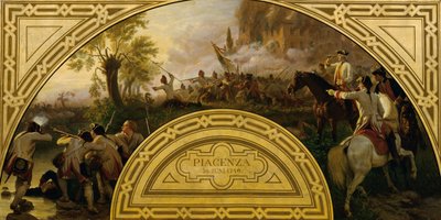 Slaget ved Piacenza 1746 af Karl von Blaas