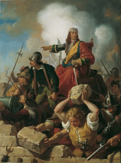 Wiens forsvar mod tyrkerne, 1683, ca 1865. af Karl von Blaas