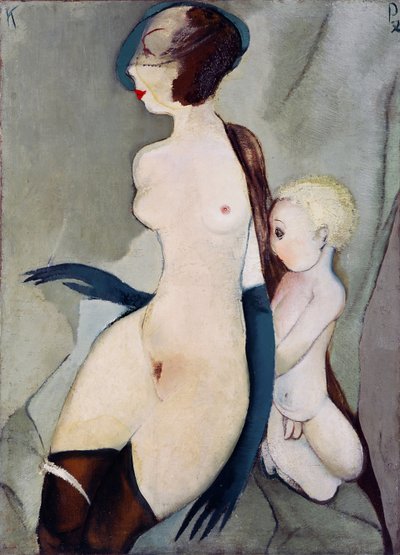 ""Madone de la rue Marijas a Riga, Lettonie"" (Madonna af Marijas Street) Peinture de Karlis Padegs (1911-1940) - 1932 - Olie på lærred Dim 94x68 cm Statens kunstmuseum i Letland, Riga af Karlis Padegs