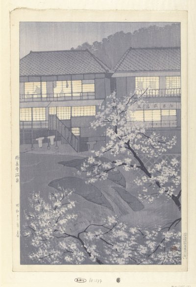 De varme kilder i Shuzenji Shuzenji onsen (titel på objekt) af Kasamatsu Shirô