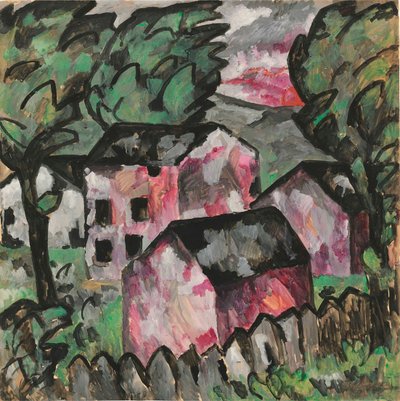 Landskab, 1911. af Kazimir Severinovich Malevich