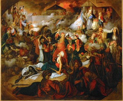 Erobringen af Beograd i 1806 (olie på lærred) af Katarina Ivanovic