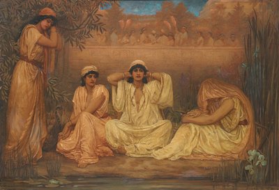 Ved Babylons vande satte de sig ned og græd, 1853 af Kate Gardiner Hastings