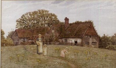 Indsamling af forårsblomster af Kate Greenaway