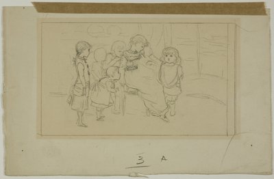 Gruppe af børn af Kate Greenaway