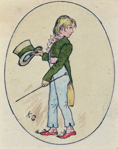 Illustration til St. Valentinsdag, 1914 (wc på papir) af Kate Greenaway
