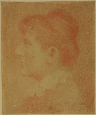 Selvportræt af Kate Greenaway