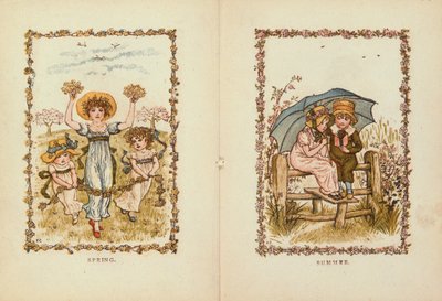 Forår og sommer, 1800-tallet af Kate Greenaway