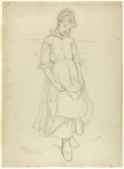 Stående pige af Kate Greenaway