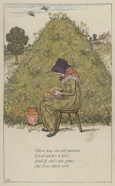 Der var en gammel kvinde af Kate Greenaway