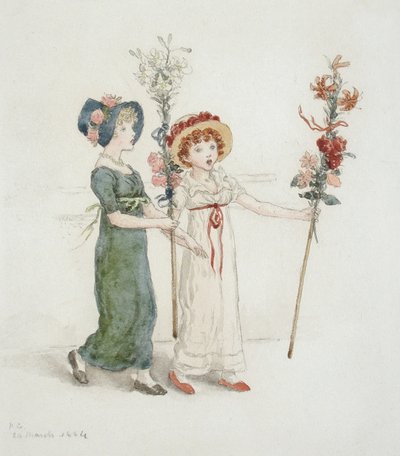 To børn med stokke af Kate Greenaway