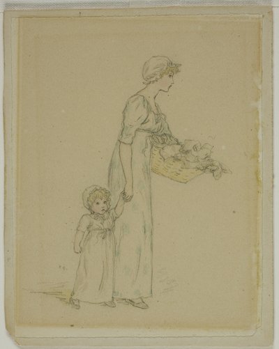 Kvinde med barn af Kate Greenaway