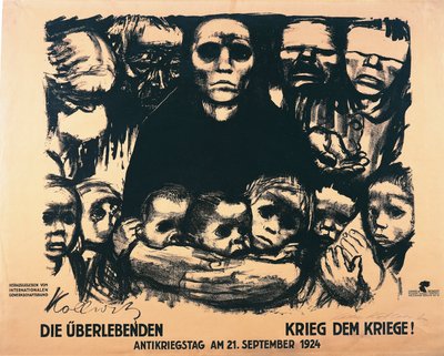 Plakat til Antiwar Day af Käthe Kollwitz