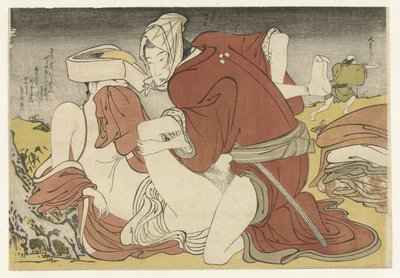Rover overmander unge rejsende af Katsukawa Shuncho (attributed to)