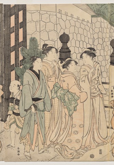 Tusind efterår, ti tusind år på Tokiwa-broen af Katsukawa Shuncho