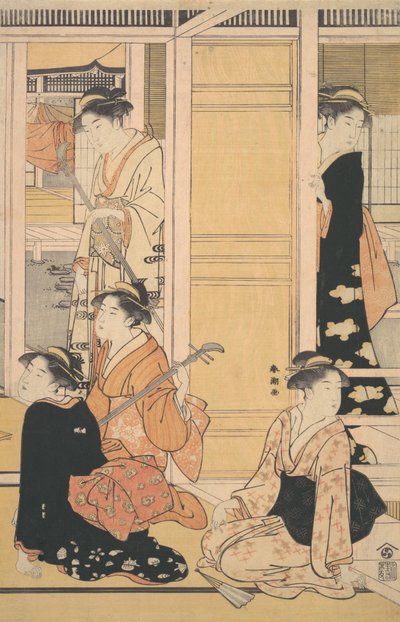 Indvendig udsigt, ca. 1788. af Katsukawa Shuncho