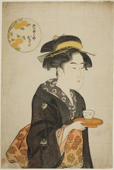 Servitrice Okita fra Naniwaya af Katsukawa Shuncho