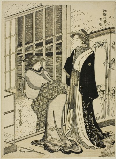 Yoshihara, fra seriens ``English view ws of Edo (thing eight views)
