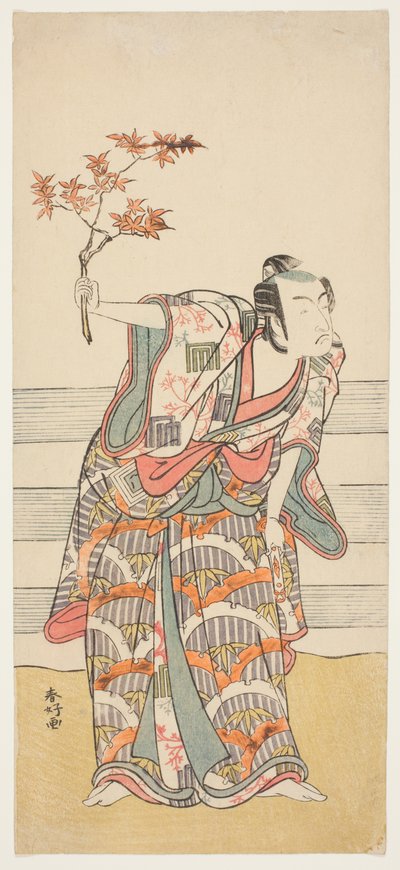 Skuespiller Ichikawa Monnosuke II i en uidentificeret rolle af Katsukawa Shunkо̄