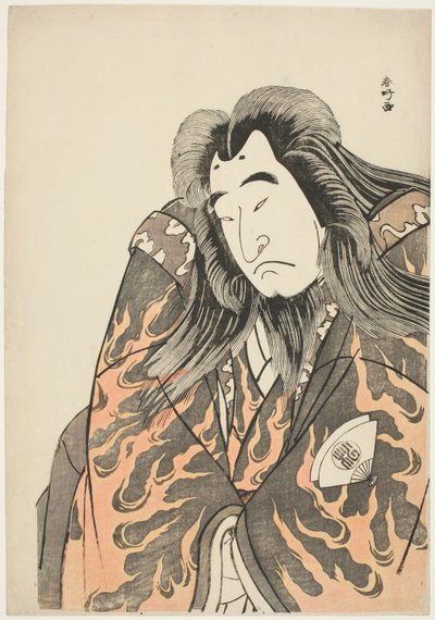 Skuespiller Onoe Matsusuke I som den pensionerede kejser Sutoku af Katsukawa Shunkо̄