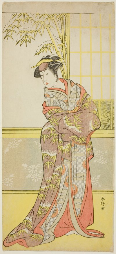 Skuespiller Sanogawa Ichimatsu III muligvis som Masago Gozen i "A Courtesan