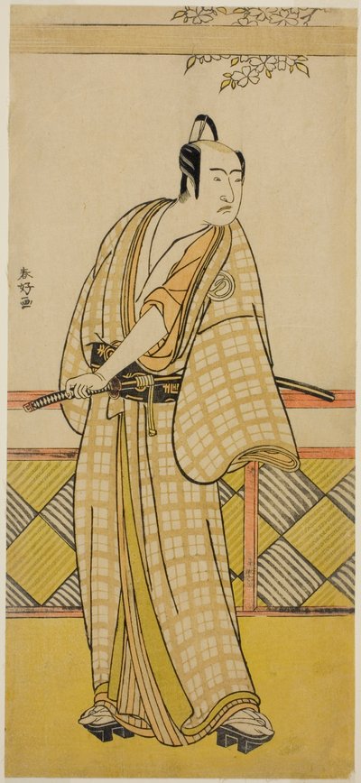 Skuespilleren Sawamura Sojuro III i en uidentificeret rolle af Katsukawa Shunkо̄