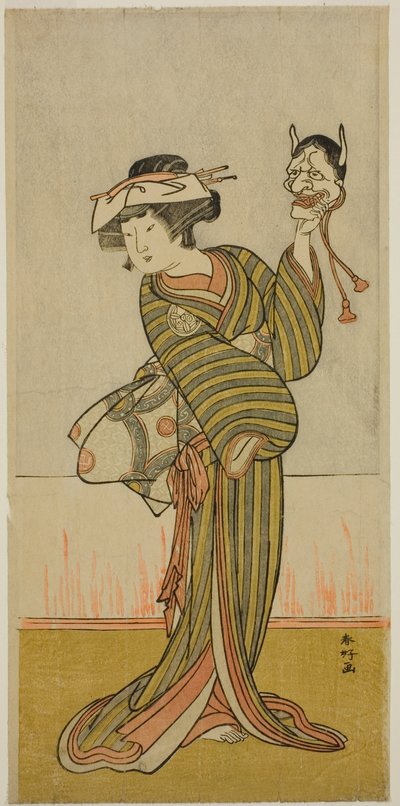 Yamashita Kinsaku II i en uidentificeret rolle af Katsukawa Shunkо̄