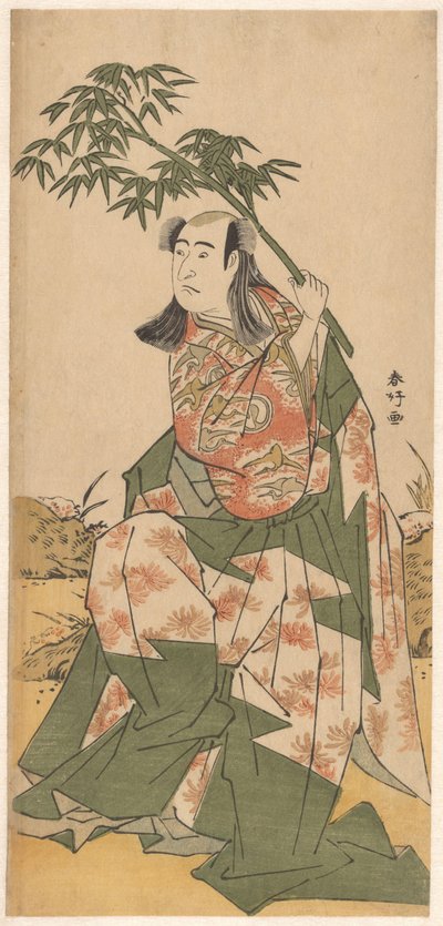 Oda lzuminosuke med bambusgren af Katsukawa Shunko
