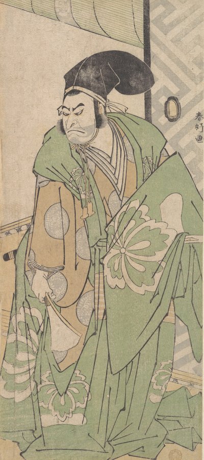 Den første Nakamura Nakazo i rollen som Ko no Moronao, juni 1786. af Katsukawa Shunko