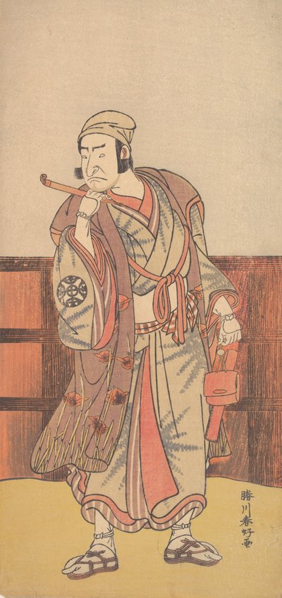 Den første Nakamura Nakazo i rollen som Shimada no Hachizo, 4. måned, 1783. af Katsukawa Shunko
