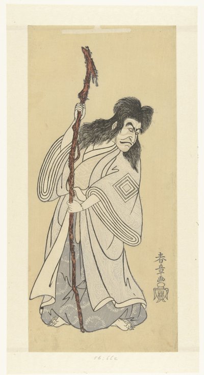Skuespiller Ichikawa Danjuro IV i rollen som van de geest Ki no Natora af Katsukawa Shunsho