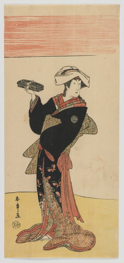 Kabuki-skuespiller Nakamura Riko, Edo-periode, ca. 1791-92 (træbloktryk i farver) af Katsukawa Shunsho
