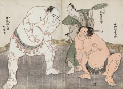 Onagawa Uki Saburo Draft Tanikaze Kajinosuke Udført af Kimura Shosuke af Katsukawa Shunsho