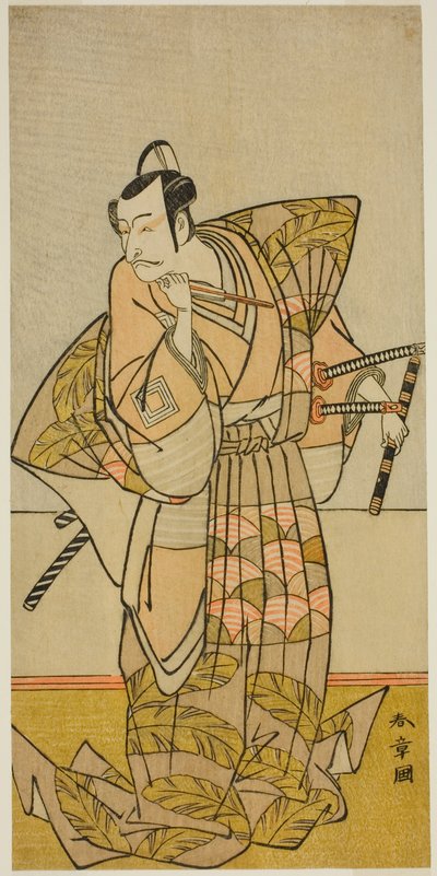Ichikawa Danjuro V som Shigetada af Chichibu af Katsukawa Shunsho