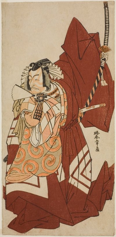 Skuespilleren Ichikawa Danjuro V som Hannya no Goro i stykket Sugata no Hana Yuki no Kuronushi, opført på Nakamura Theatre i den ellevte måned, 1776 af Katsukawa Shunsho