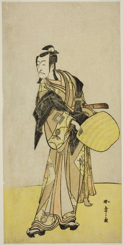 Skuespilleren Ichikawa Danjuro V som Kakogawa Honzo, fra stykket "Kanadehon Chushin Nagori no Kura," opførte på Nakamura Theatre i den niende måned, 1780 af Katsukawa Shunsho