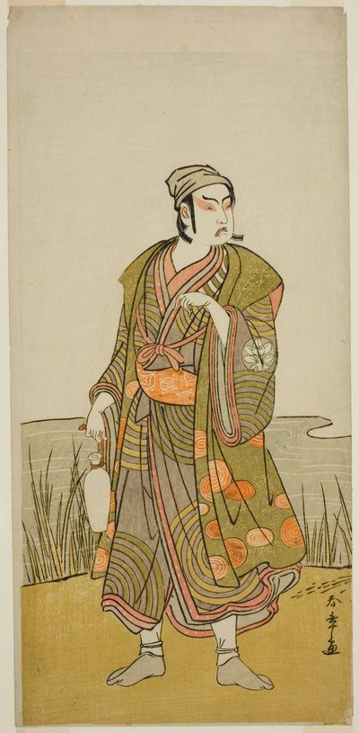 Ichimura Uzaemon Doctor X As Tee Potter Hammer Member Tee Pay Higashiyama For overdreven efterårsblade, udført på Tee Ichimura Tee th, 1778 af Katsukawa Shunsho