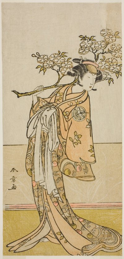 Skuespilleren Ichimura Uzaemon IX i en uidentificeret rolle af Katsukawa Shunsho