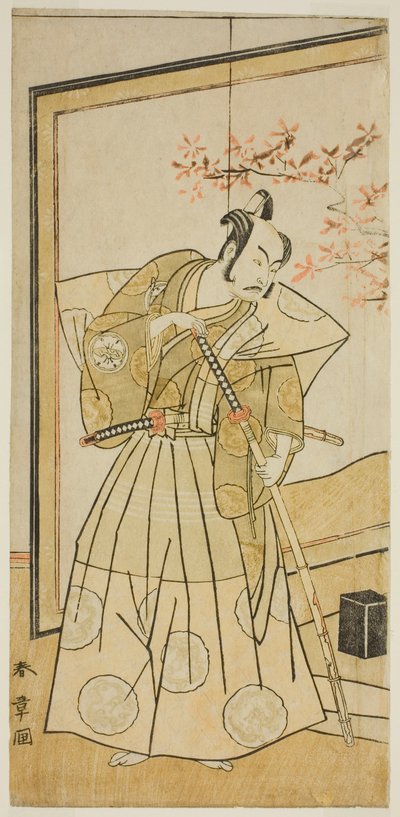 Den første snes verden, perforeret ved Morita, 1773 af Katsukawa Shunsho