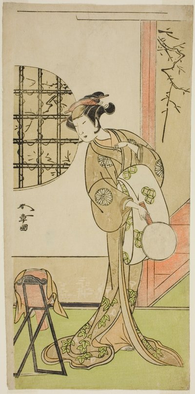 Skuespilleren Nakamura Noshio I i en uidentificeret rolle af Katsukawa Shunsho