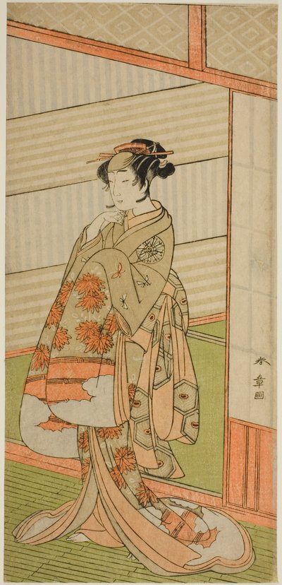 Skuespilleren Nakamura Noshio I i en uidentificeret rolle af Katsukawa Shunsho
