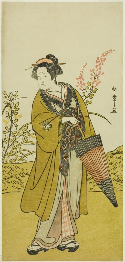 Skuespilleren Otani Tomoemon I som Otsuma i stykket Kabuki no Hana Bandai Soga, opført på Ichimura Theatre i den fjerde måned, 1781 af Katsukawa Shunsho