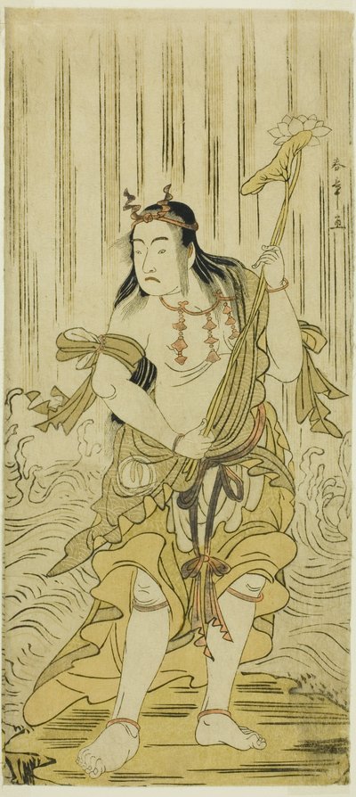 Kom og skift blødheden af ​​brokaden, optræde på tee Nakamura tee, 1780 af Katsukawa Shunsho