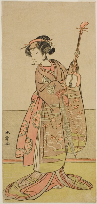 Skuespilleren Segawa Yujiro I i en uidentificeret rolle af Katsukawa Shunsho