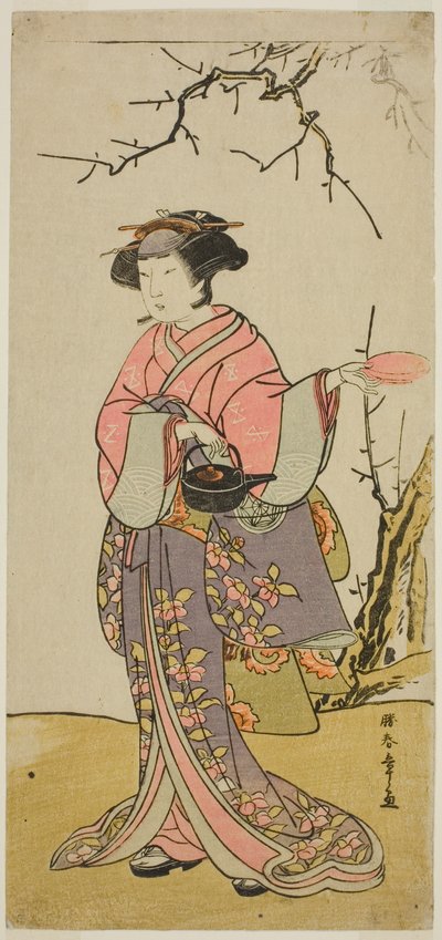 Skuespilleren Yamashita Kinsaku II i en uidentificeret rolle af Katsukawa Shunsho