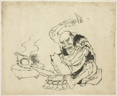 Zen Munk brændende billede af Buddha (T