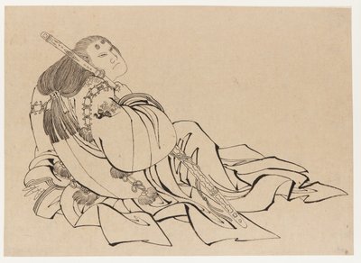 En hofmand, slutningen af det 18.-begyndelsen af det 19. århundrede. af Katsushika Hokusai
