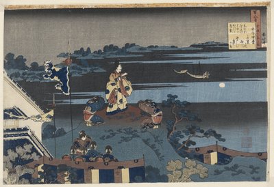Abe no Nakamaro ser på månen Abe no Nakamaro (titel på objekt) Digte af hver af de 100 digtere, forklaret af den våde sygeplejerske. (serietitel) Hyakunin isshu uba ga etoki (serietitel på objekt) af Katsushika Hokusai